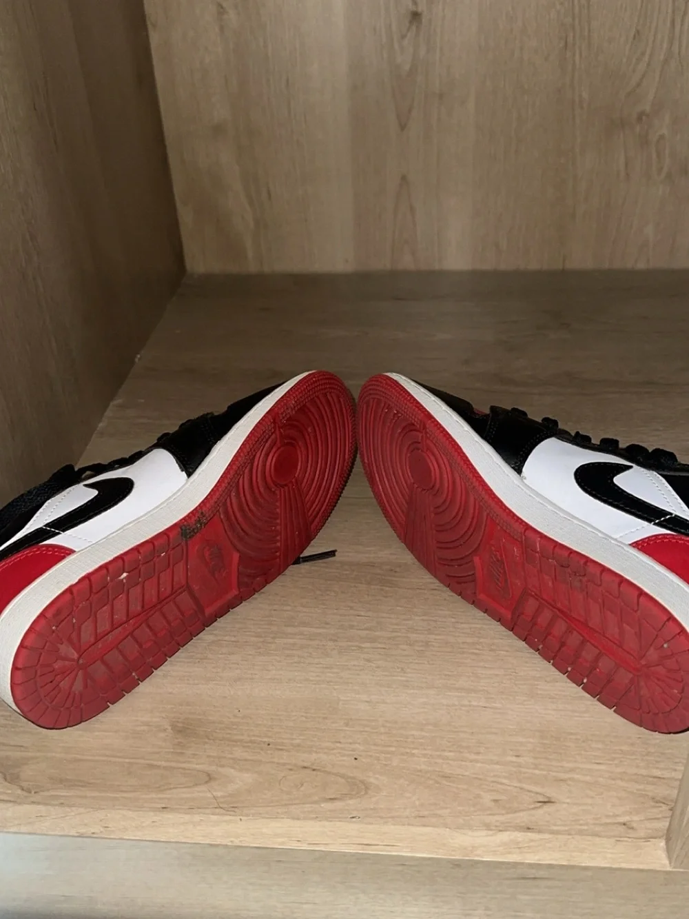 Nike Kids Sneakers Black White Red Low-Top